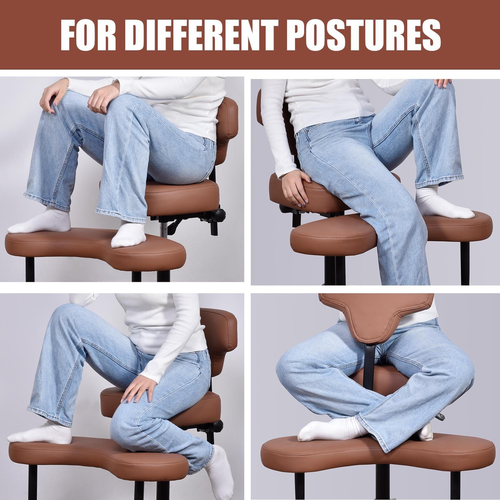 Meditation Chair, ADHD Chair, Cross Legged Office Chair with Wheels New