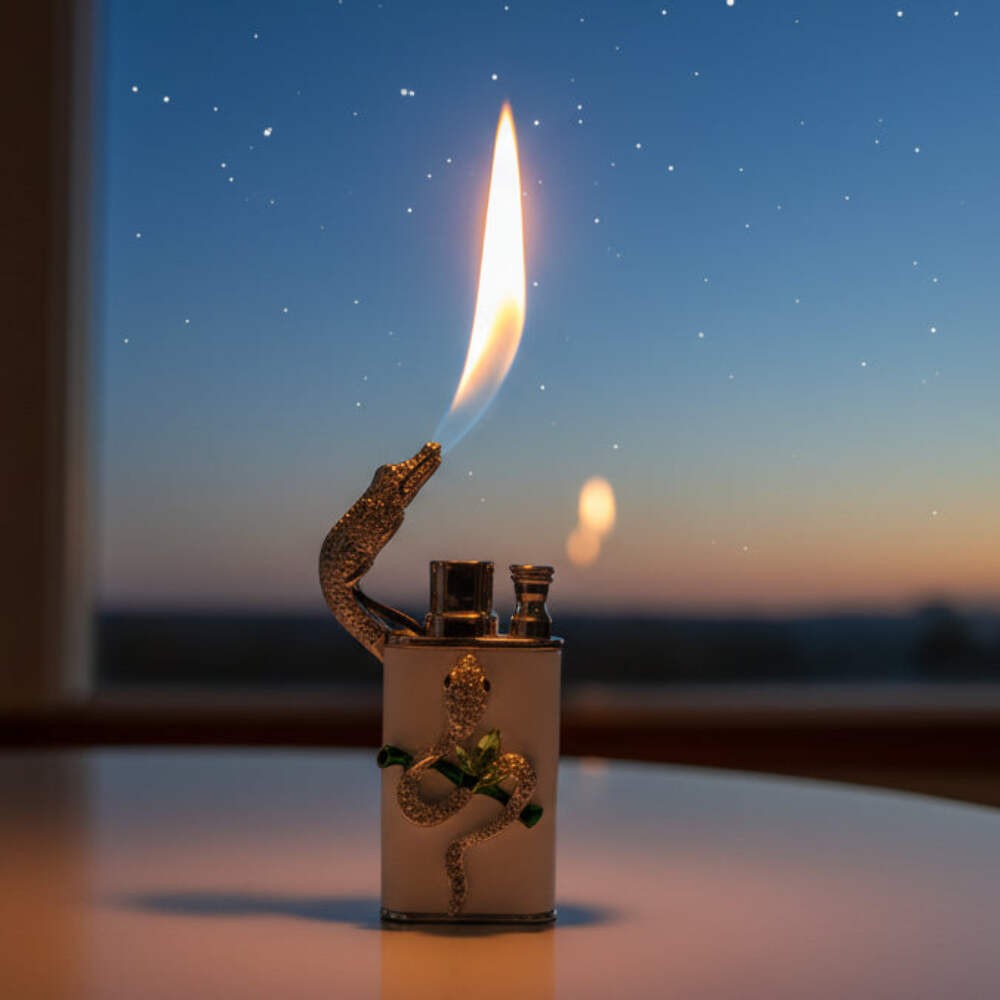 Snake Duel Flame Spitting Lighter