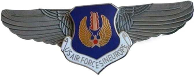 WW2 U.S. AIR FORCES IN EUROPE PILOT WING BADGE INSIGNIA COMMEMORATIVE BADGE PIN