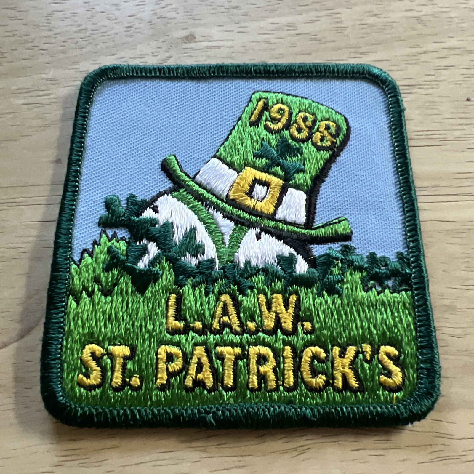 Vintage L.A.W. 1988 Saint Patrick’s bicycle patch