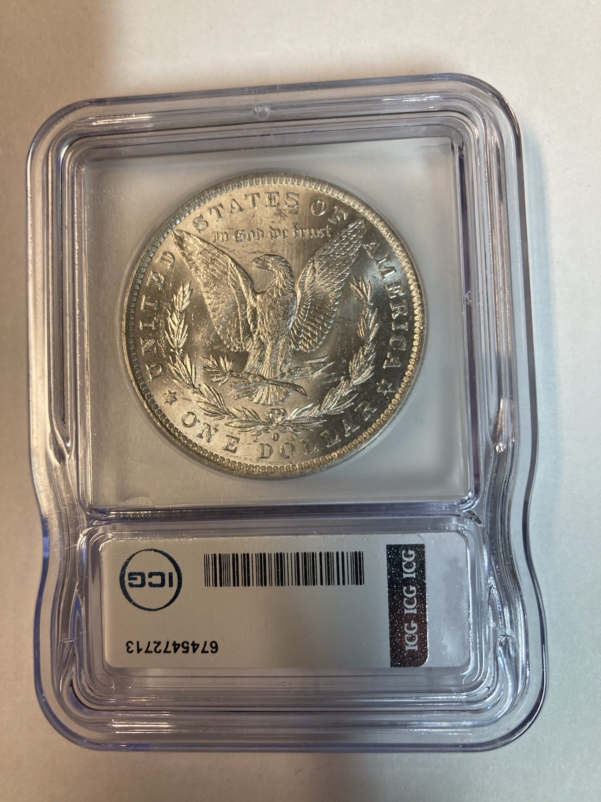 Flashy 1884-O ICG Morgan Silver Dollar MS 64