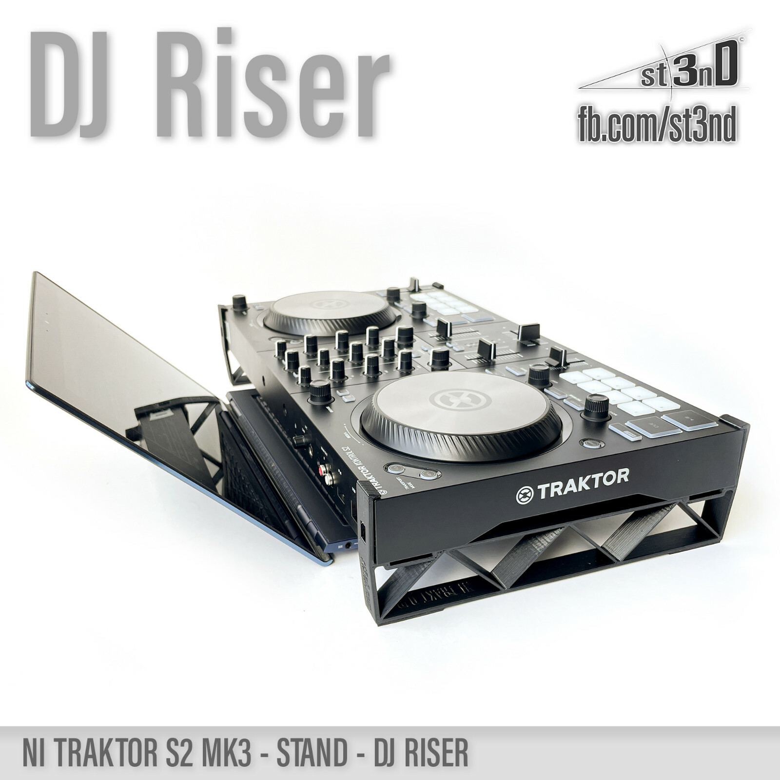 NI TRAKTOR S2 MK3 DJ Riser STAND - 3D Printed - 100% Buyer Satisfaction