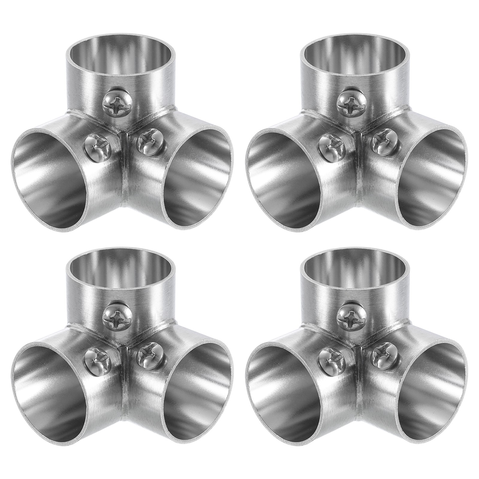 4Pcs 90 Degree 3-Way Elbow Pipe Fitting Connector Fit 1" OD Pipe