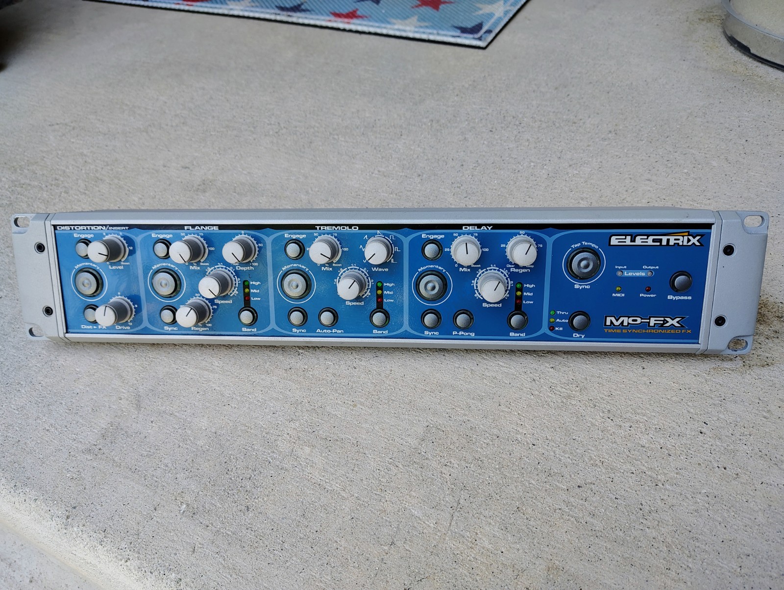Electrix Mo-Fx. ANALOG  MoFx Time Synchronized Delay Flange Rare Vintage Mint