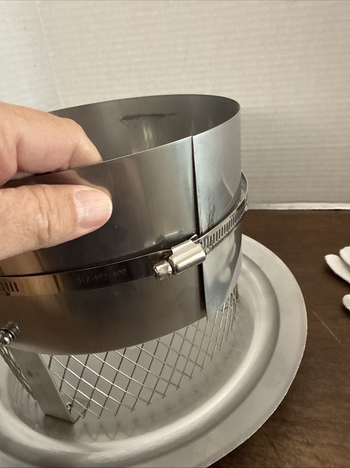 8 In. Chimney Cap 8" Stainless Steel Cone Top Chimney Cap with Screen Adjustable