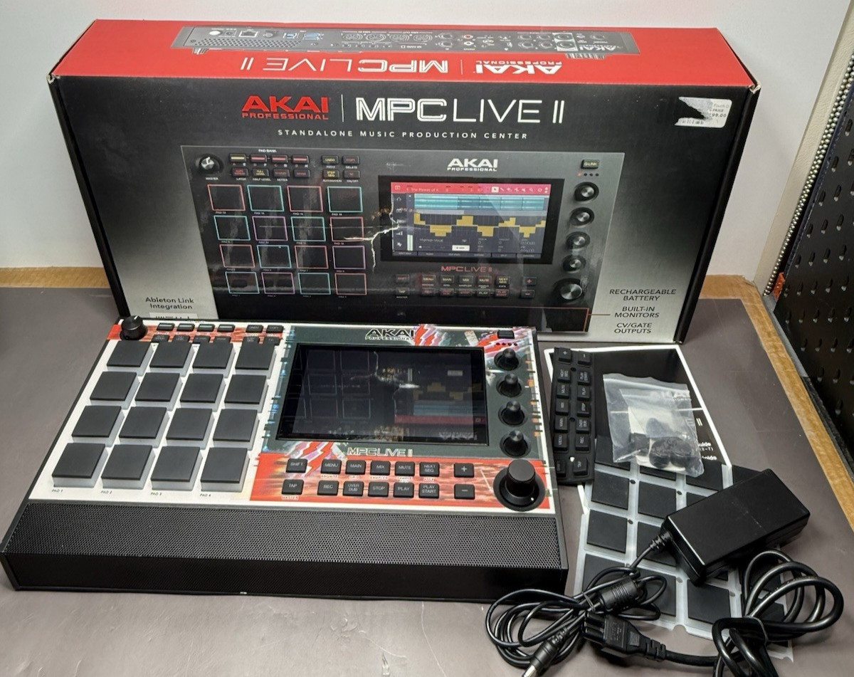 Akai MPC Live II Standalone Sampler Sequencer Custom Skin w/ Box
