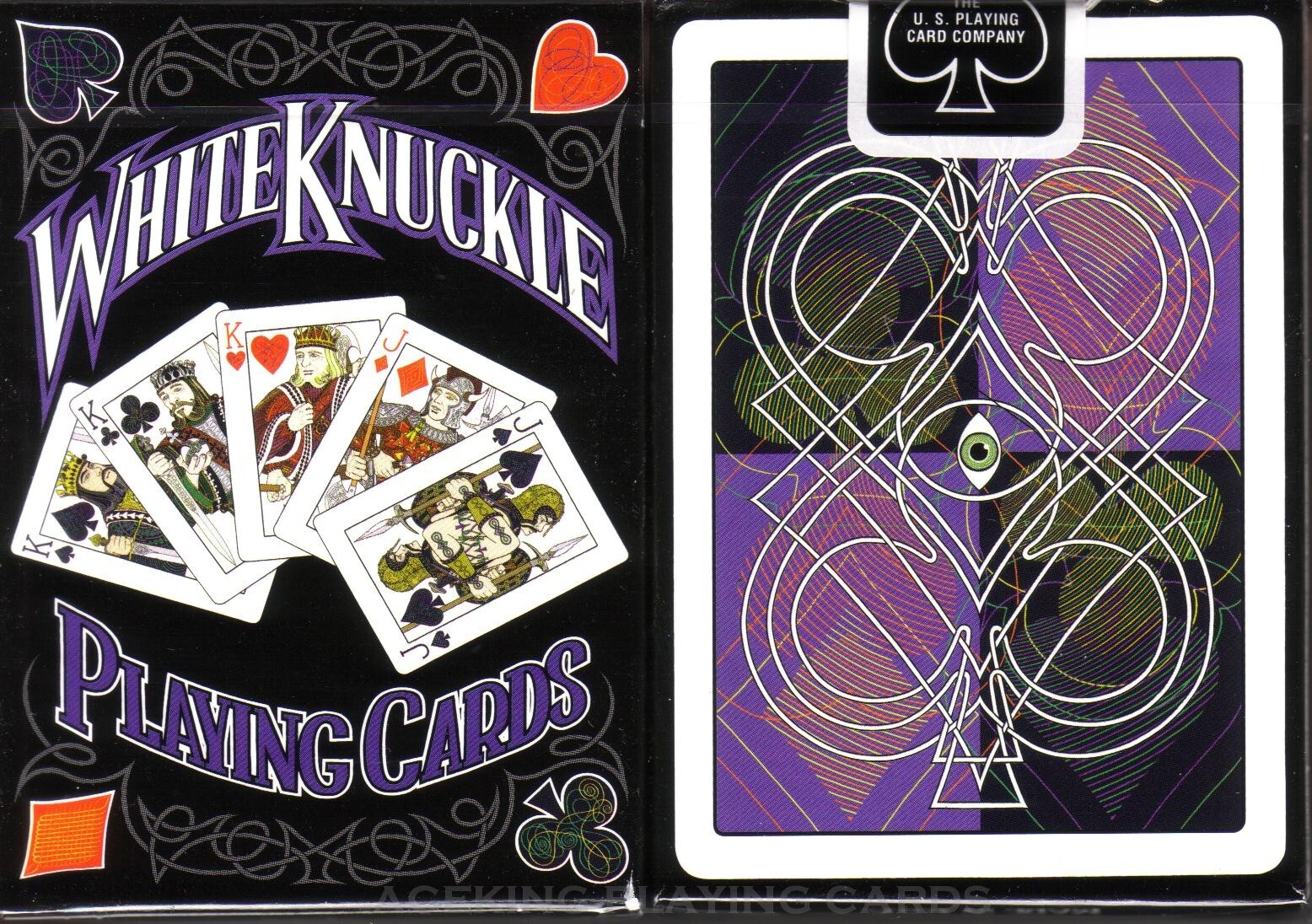 2nd edition WHITE KNUCKLE Playing Cards by Sea of Pain Art and Bicycle