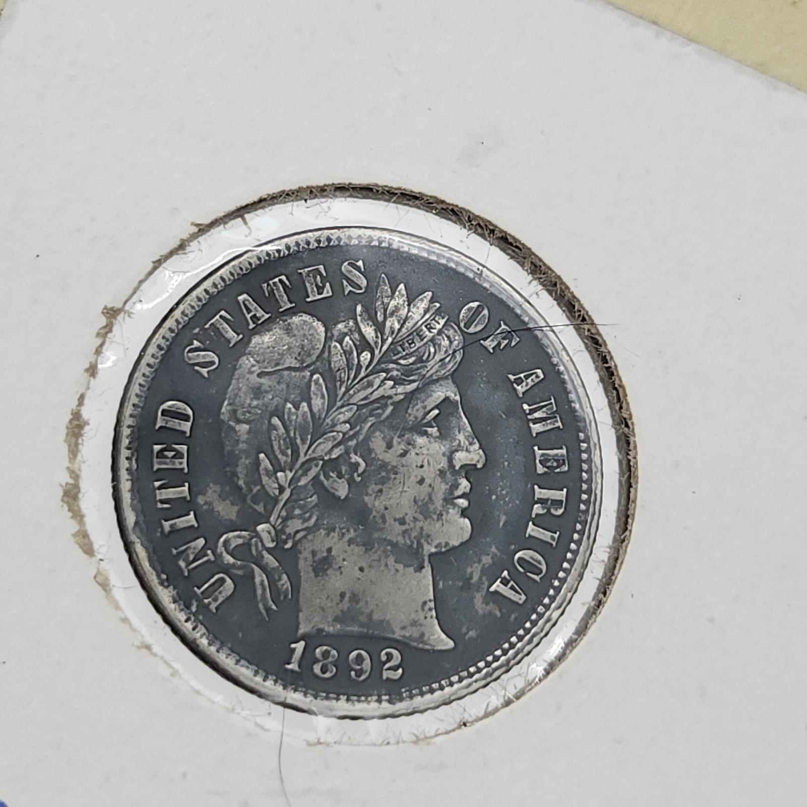 1892 Barber Dime Very Nice Condition Great Color