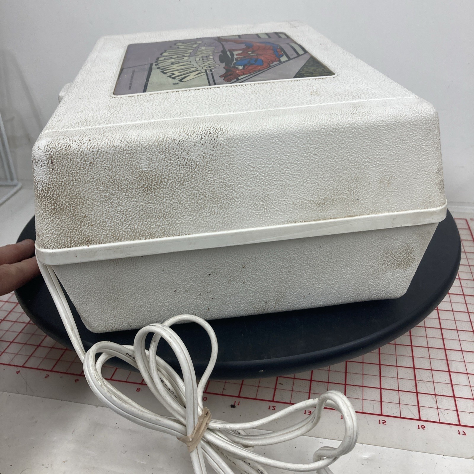 VINTAGE SPIDERMAN RECORD PLAYER 1978 TIGER ELECTRONICS Tested