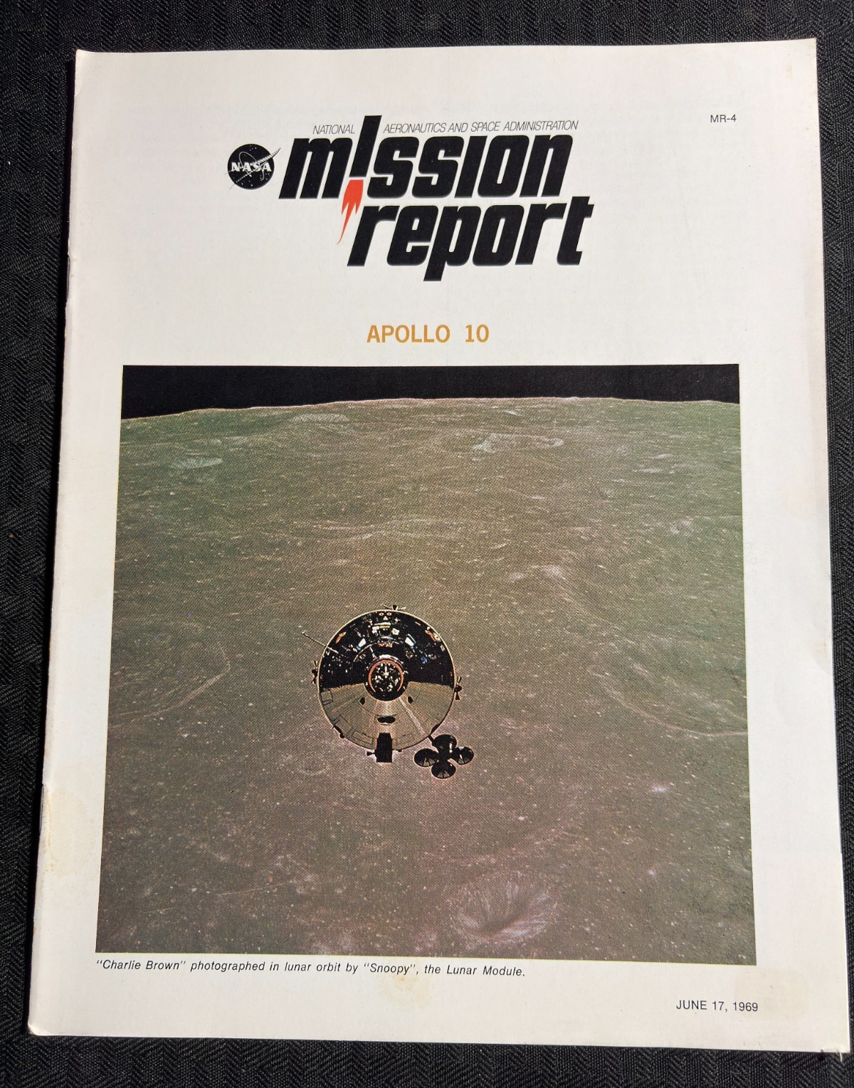 1969 NASA MISSION REPORT Apollo 10 12pg Booklet EP-70 Magazine VG+ 4.5