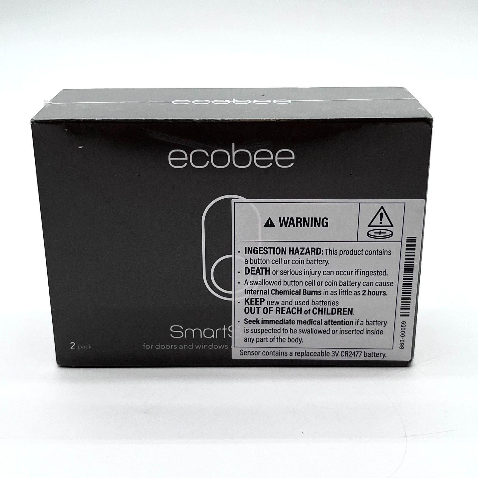 2 Pack Ecobee Smart Sensor for Doors and Windows EB-DWSHM2PK-01