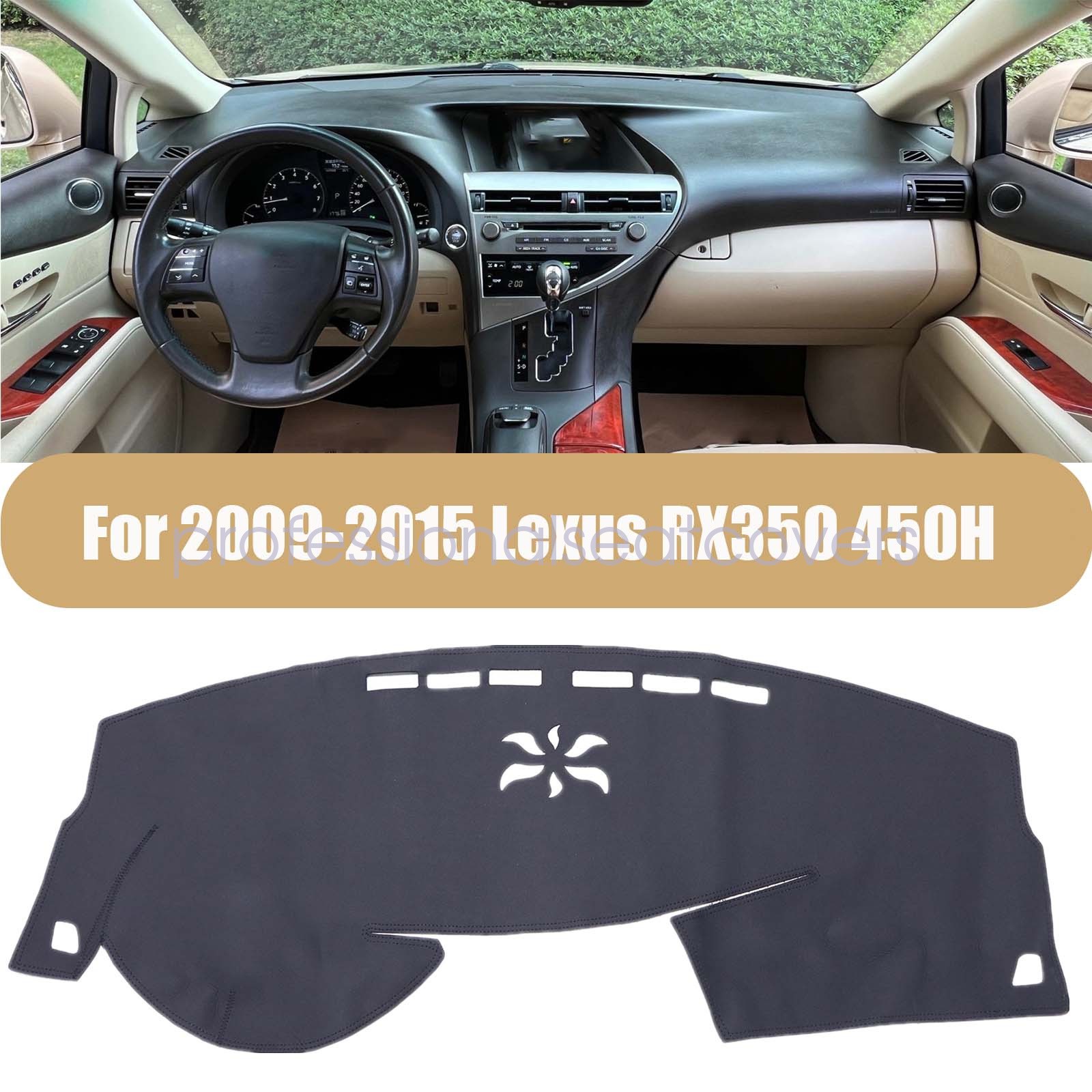 Fits For 2009-2015 Lexus RX350 450H Leather Dashboard Dash Cover Dashmat Black