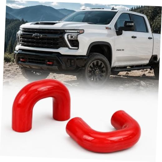 Tow Hook Covers for Chevy Silverado 2500/3500HD 2020-2026 Accessories (Red) |