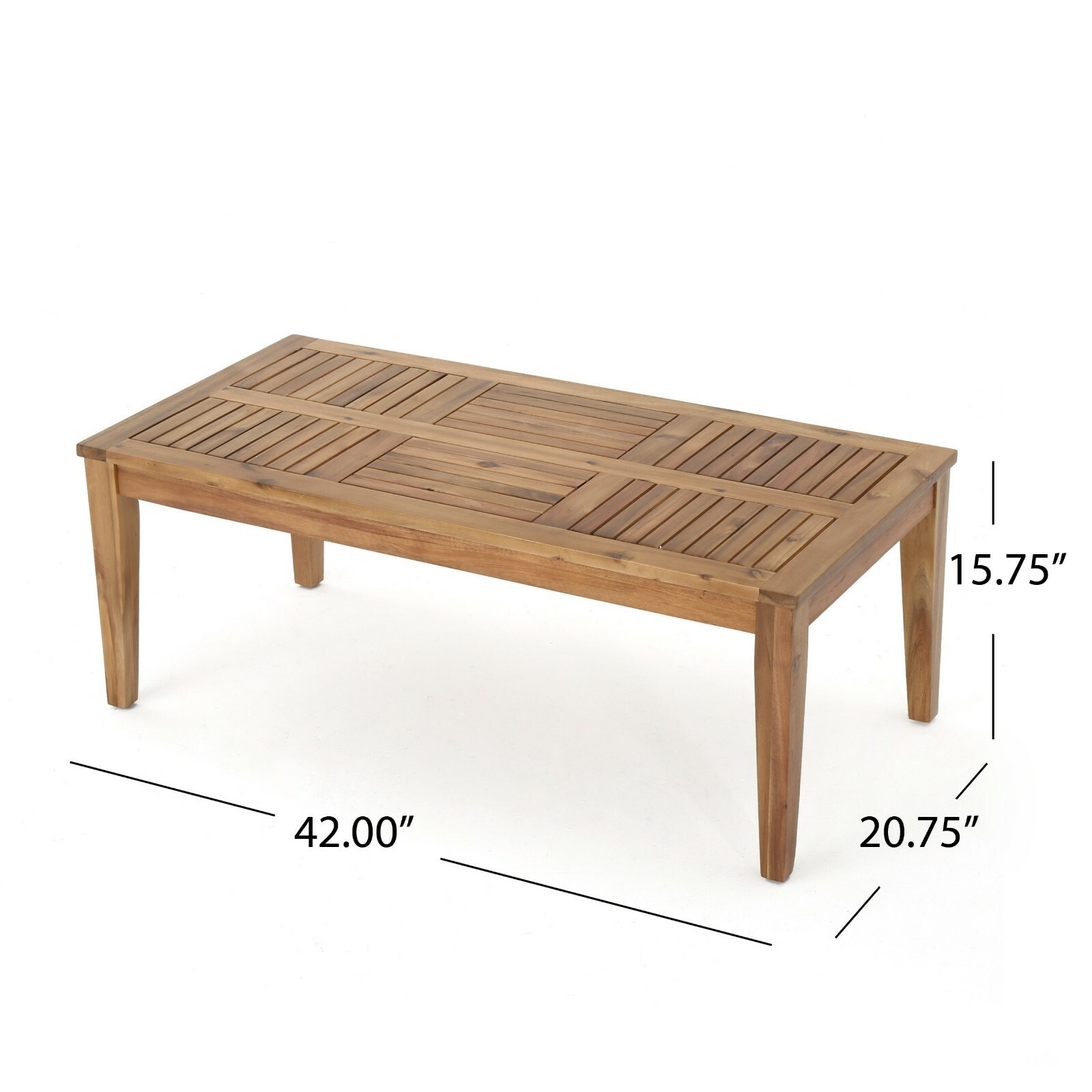 Hunter Outdoor 4 Piece Wicker Chat Set with Natural Stained Acacia Wood Frame