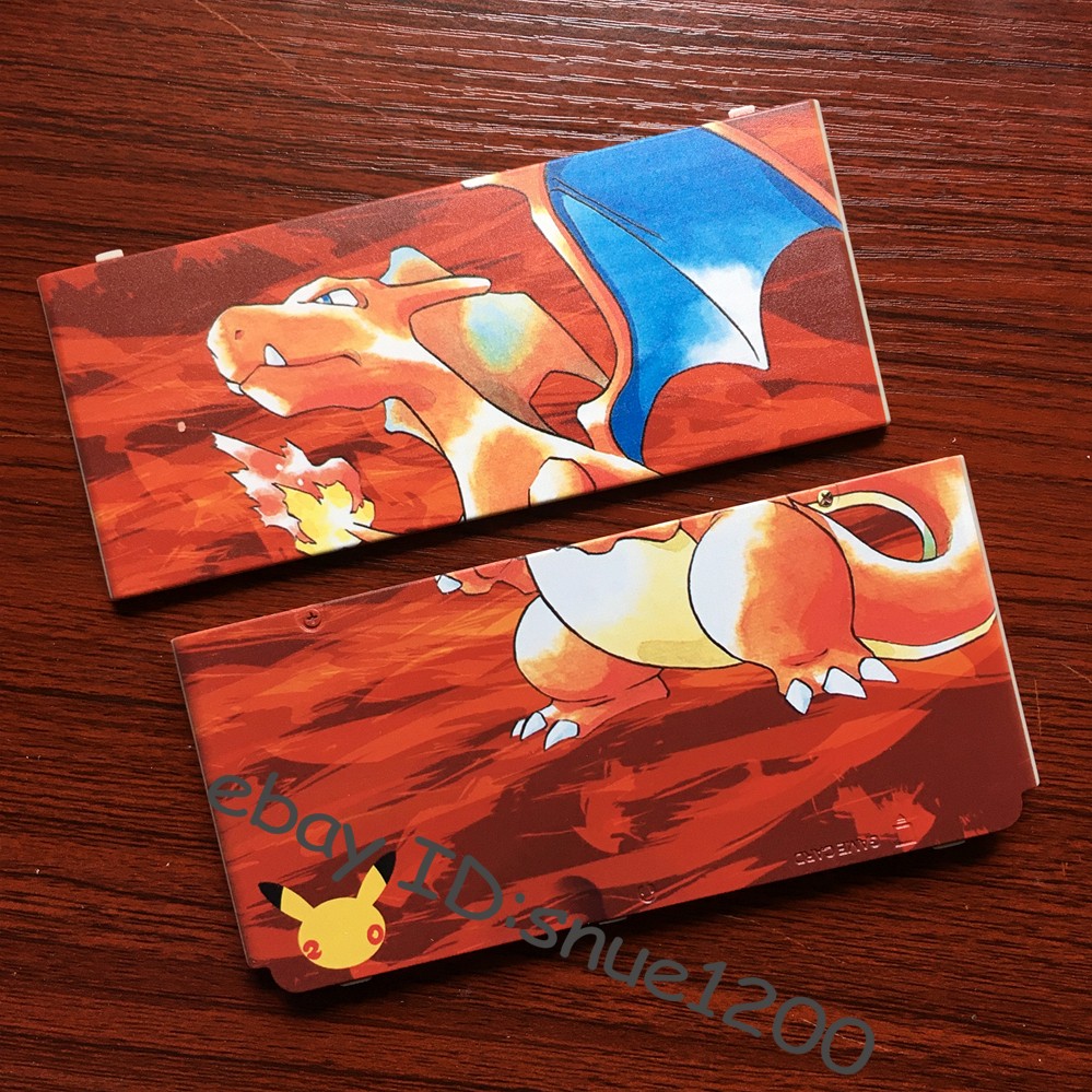 Nintendo New 3DS Replacement shell Plates - Pokemon 20th Anniversary Charizard