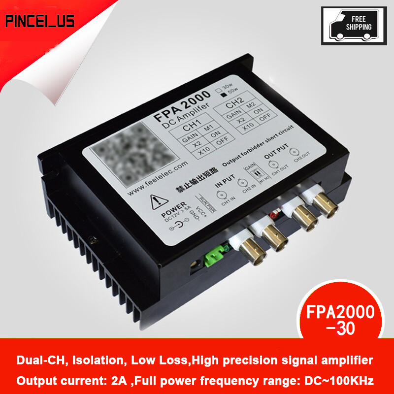 FPA2000-30W High Power Amplifier Signal Generator DC Amp Drive Coil Vibrator
