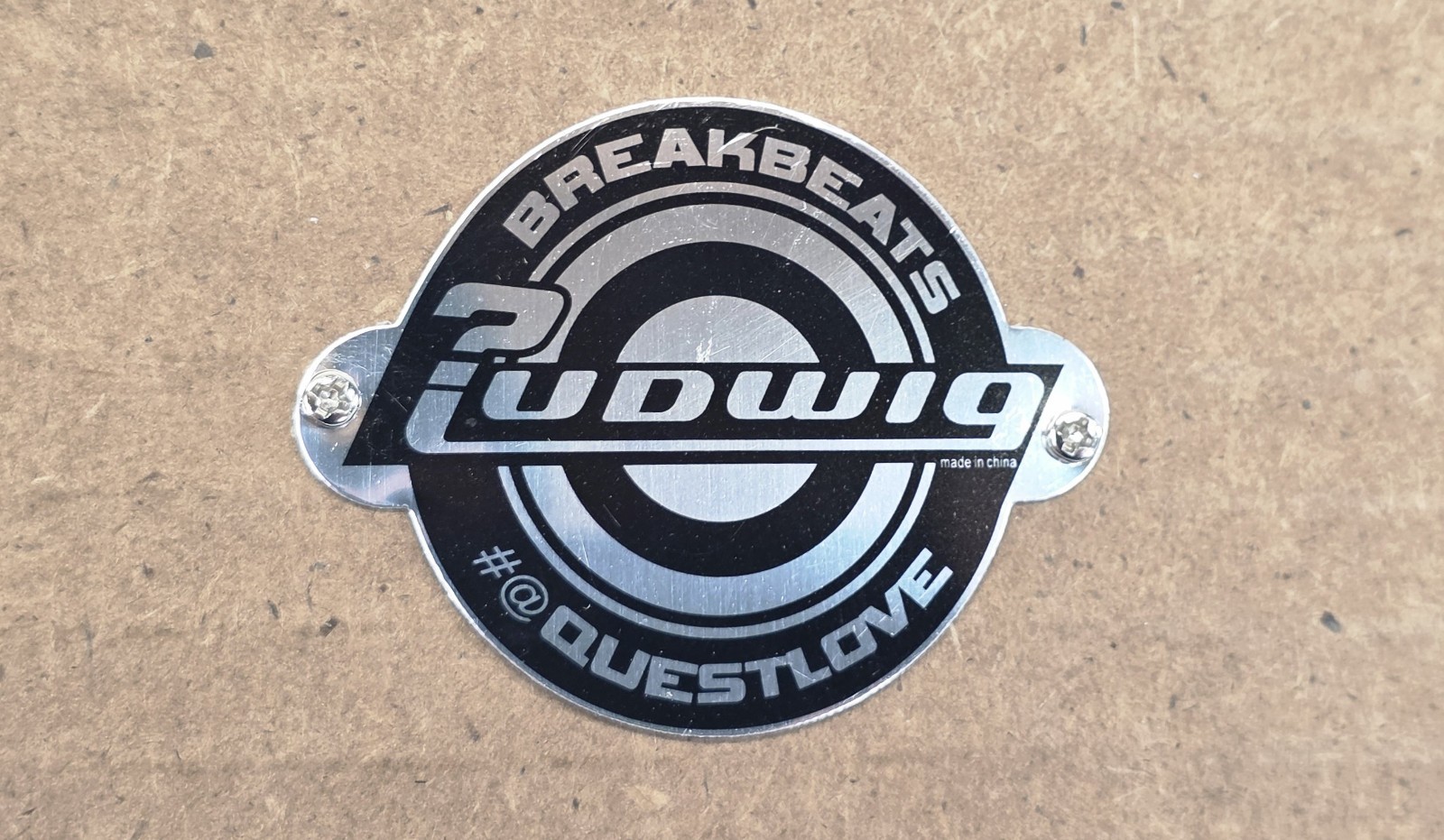 Ludwig Breakbeats  Series Drum Badge with Mounting Screws