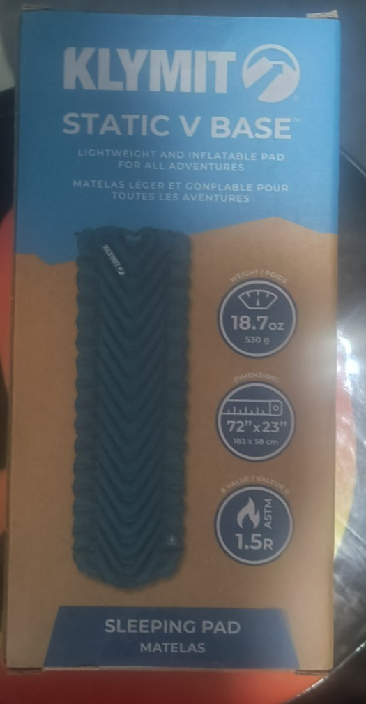Klymit Static V Lightweight Sleeping Pad - Navy BLue (06STBL03C)
