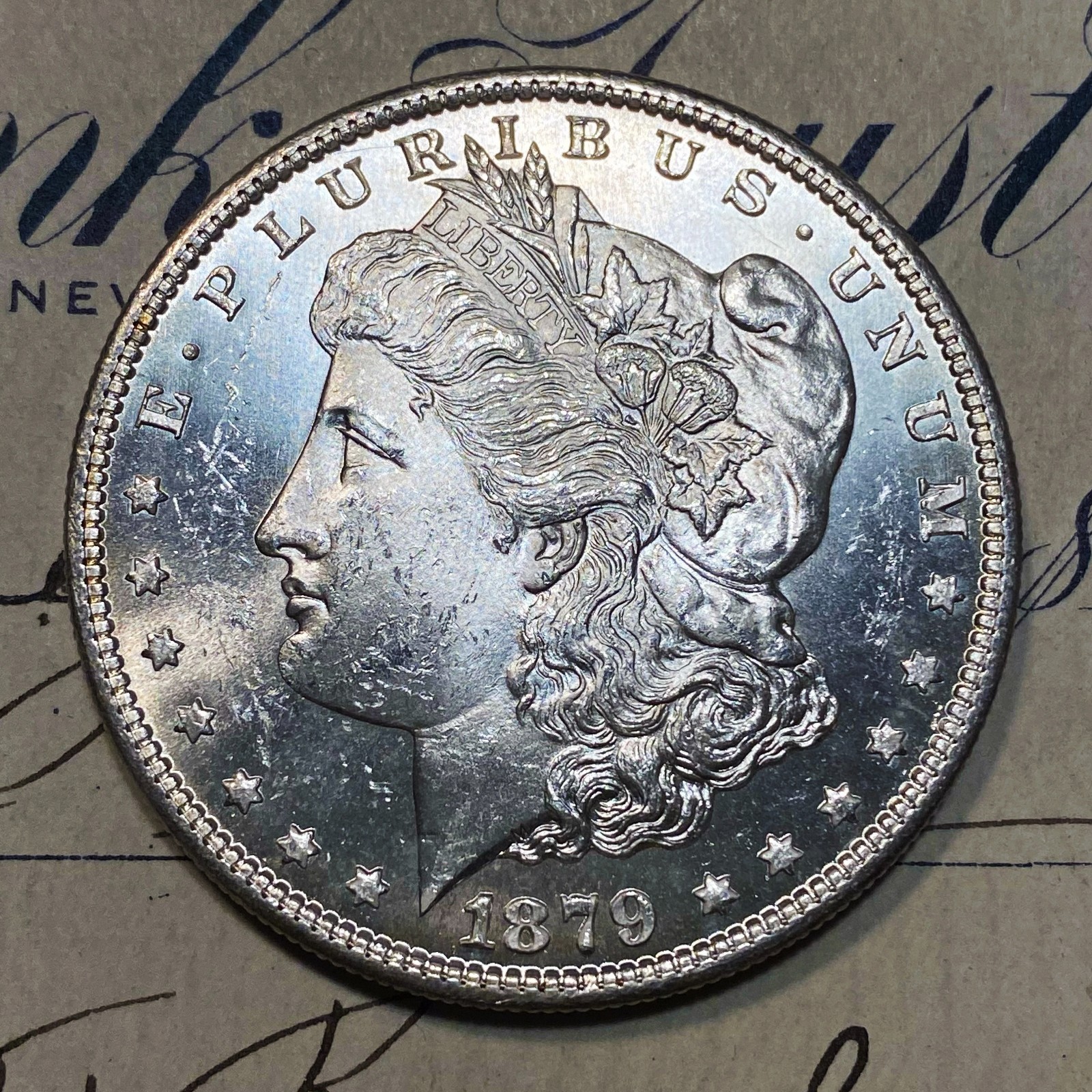 ✯1879 S Uncirculated Morgan Silver Dollar 1x Choice/Gem BU From OBW Roll Estate✯