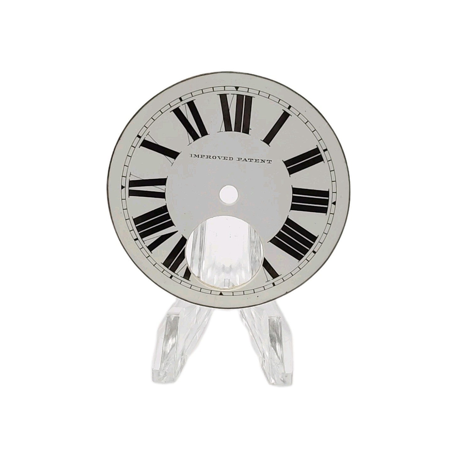 Improved Patent 49.6 Enamel No Second Subdial Pocket Watch Dial Only 568