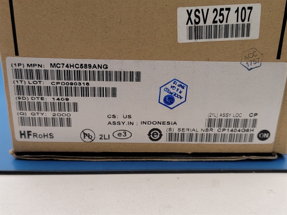 New (36pcs) MC74HC589ANG ONSEMI IC Logic