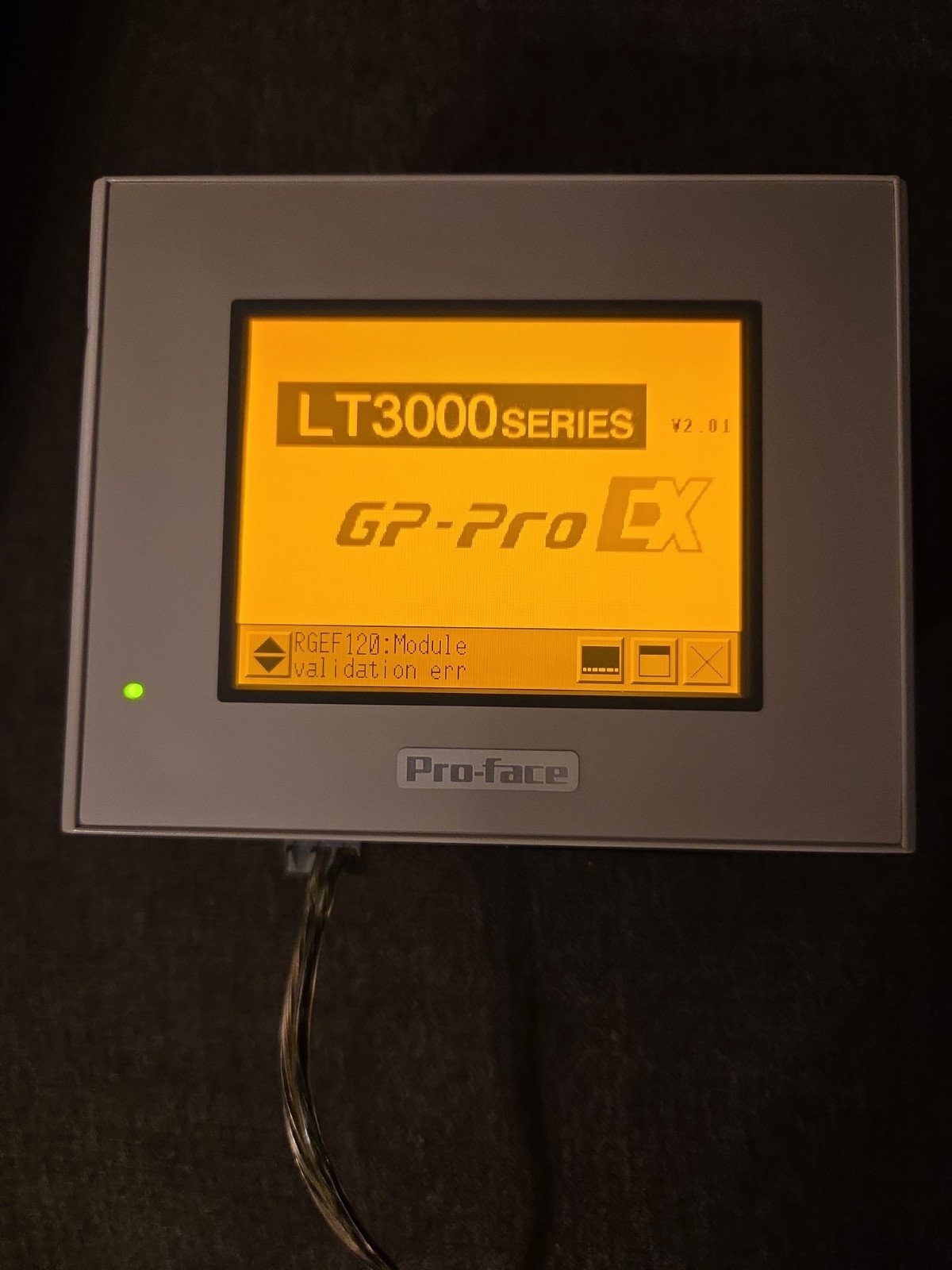 Pro-face 3481401-02 Touch Panel 24 VDC 24, VDC LT3201-A1-D24-C Demo Unit