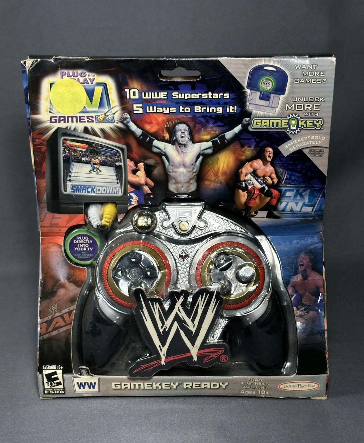 Jakks Pacific WWE Smackdown vs Raw 2005 TV Plug and Play Video Game Controller