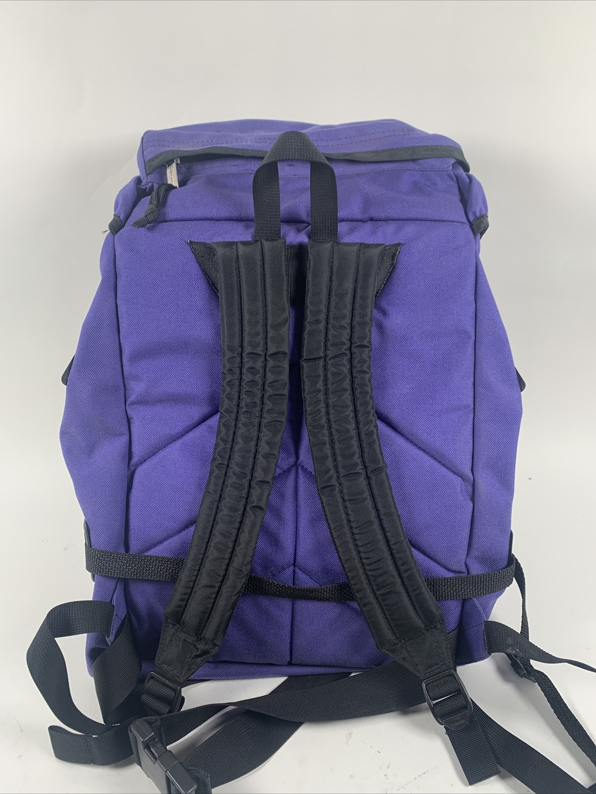 Outbound Hiking Backpack Large Bag Purple Black Straps Back Support