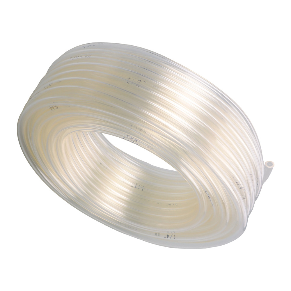 High Pressure 100 Ft Braided Clear PVC Tube Vinyl Tubing 1/4" ID × 3/8" OD