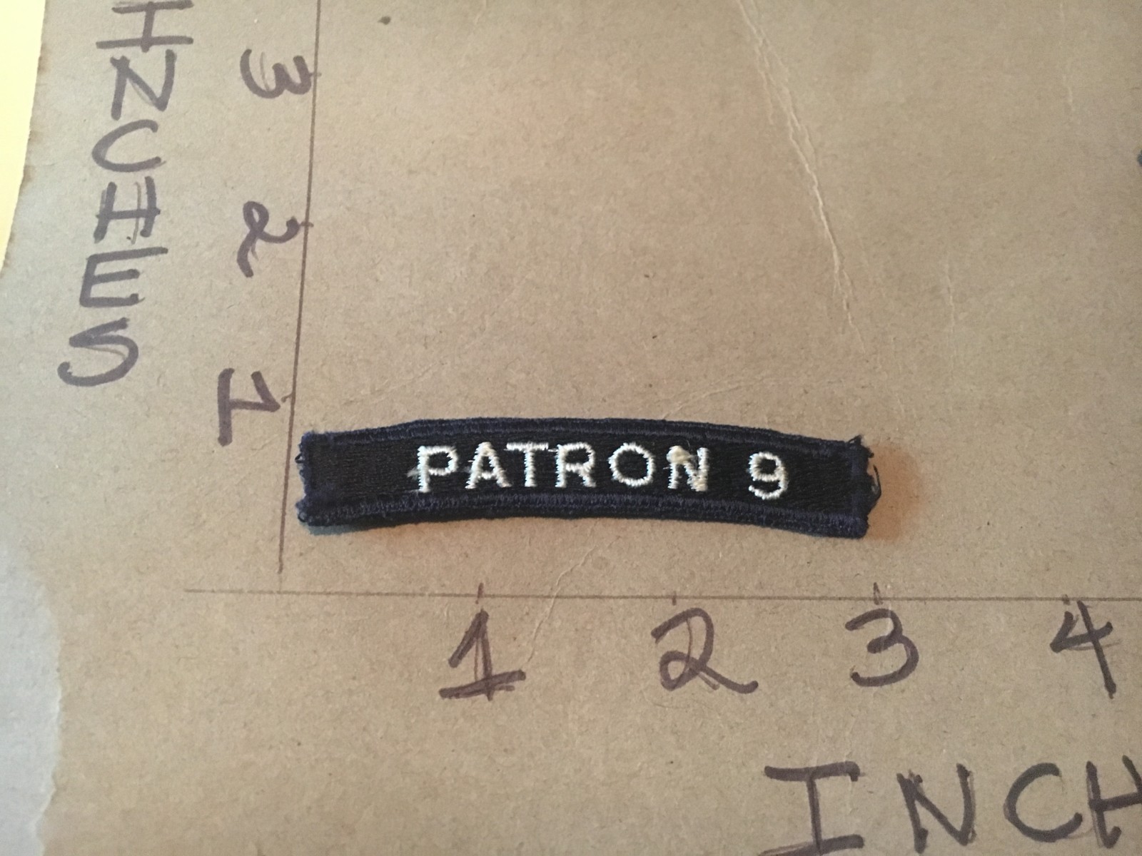 US NAVY SHOULDER STRIP TAB *** rocker *** Patch Patron 9