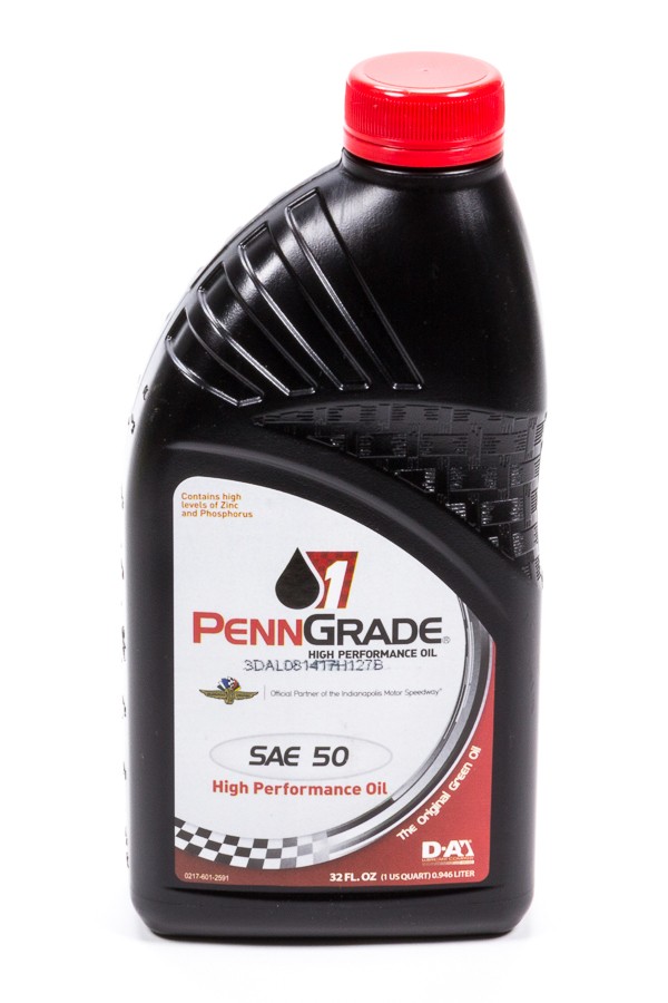 Brad Penn PennGrade Motor Oil - High Zinc - 50W - Conventional - 1 qt - Each
