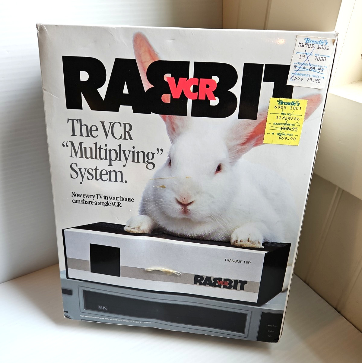 Vintage Rabbit VCR Multiplying System TR-7000 New Old Stock Transmitter Receiver