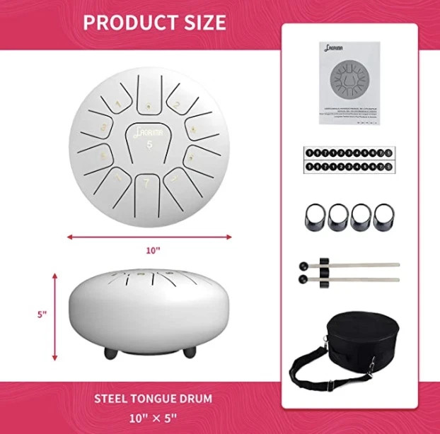 Lagrima Steel Drum White