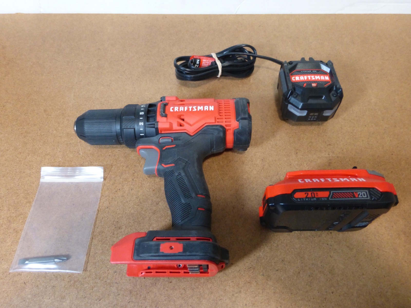 Genuine Craftsman V20 (20V) Li-Ion 2-Speed 1/2" Drill Kit w/Battery & Charger