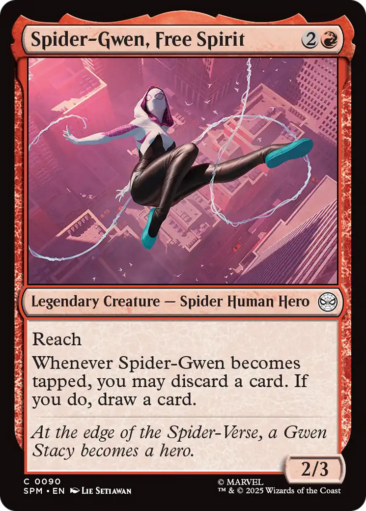 x1 Spider-Gwen, Free Spirit SPM Spider-Man MTG 90 M/NM 1x