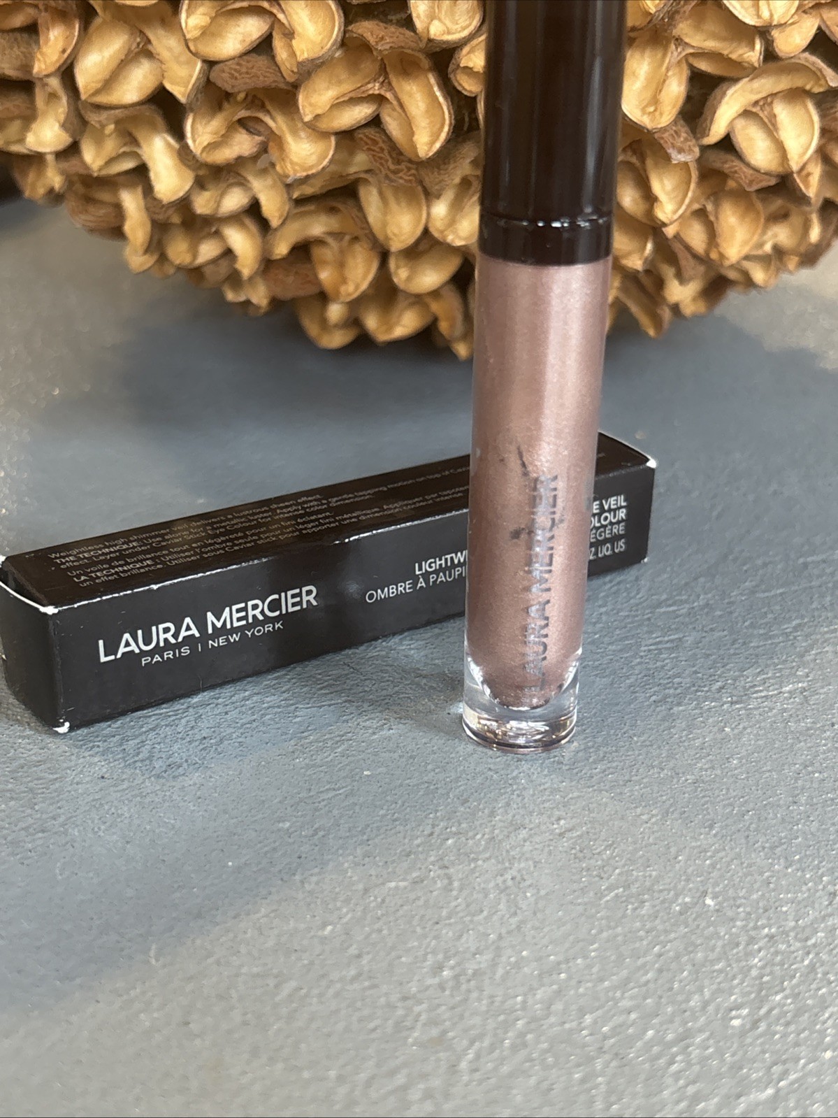 Laura Mercier Caviar Chrome Veil Liquid Eye Color Gilded Fresco .2oz