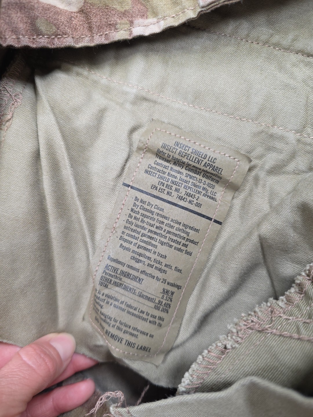 US Army Trouser Combat Uniform Pants Mens Large Regular Flame Resistant