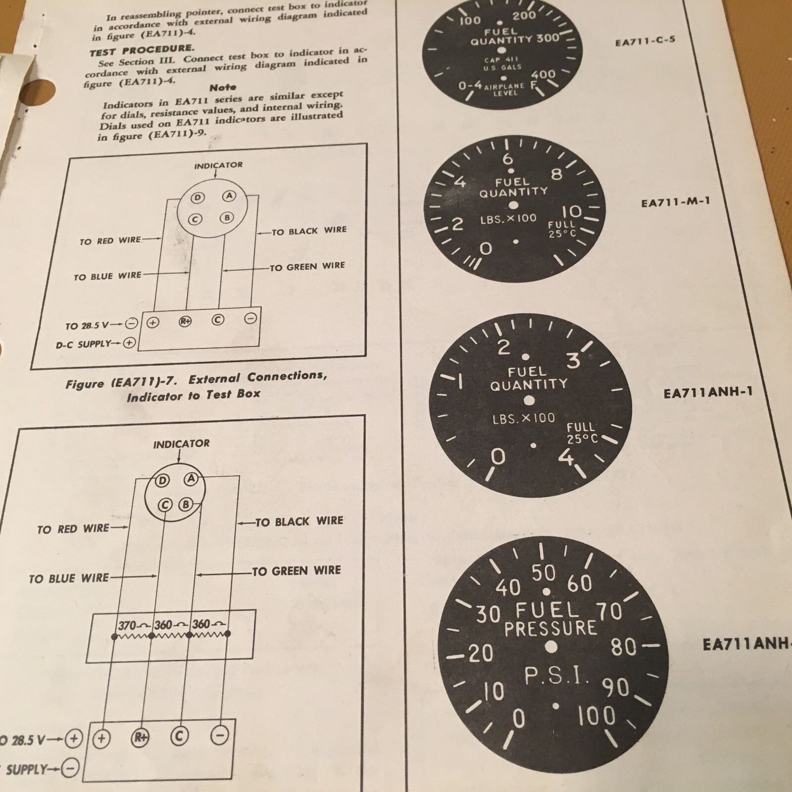 Liquidometer EA711 & EA721 Quantity & Pressure Indicators Overhaul Instructions