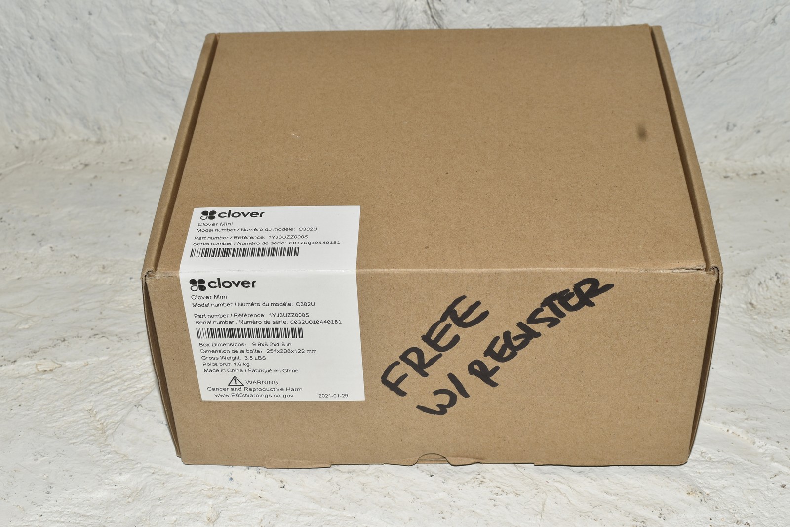 Clover C302U POS System Open Box – No Power Supply  - NEW?(GVH88)