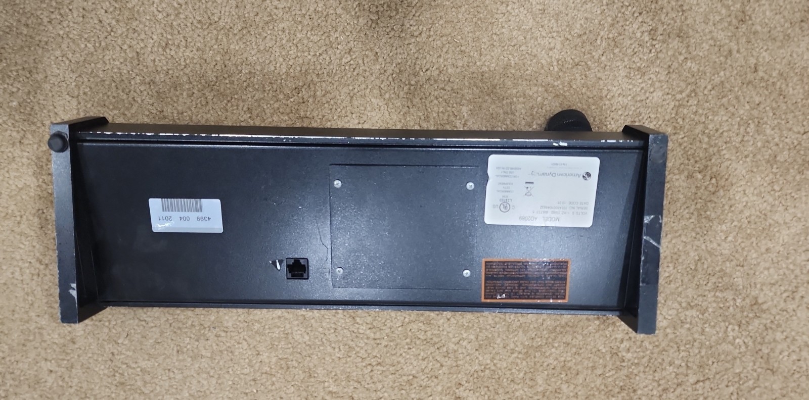 American Dynamics AD2089 Console/Tabletop Video Controller