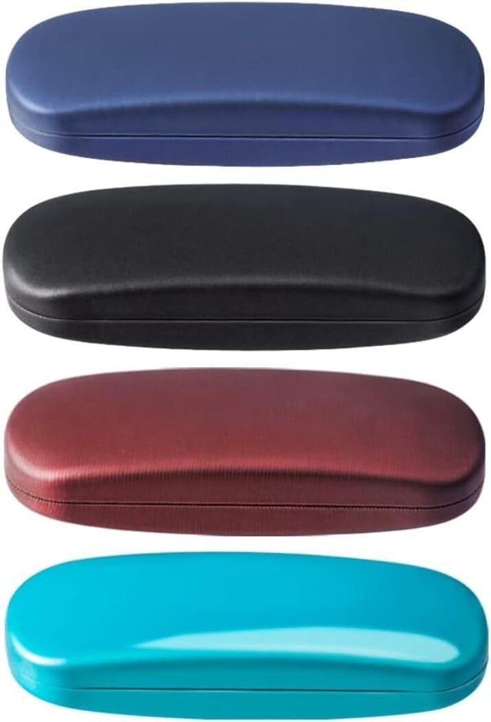 Eyeglasses Case,(4 Piece) Unisex Hard Shell Eyeglasses Cases Protective Case