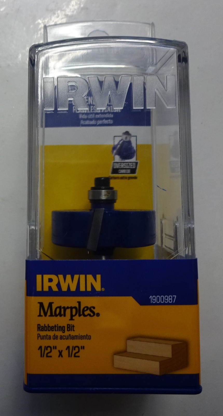Irwin 1900987 1/2" x 1/2"  Rabbeting Router Bit 1/4" Shank