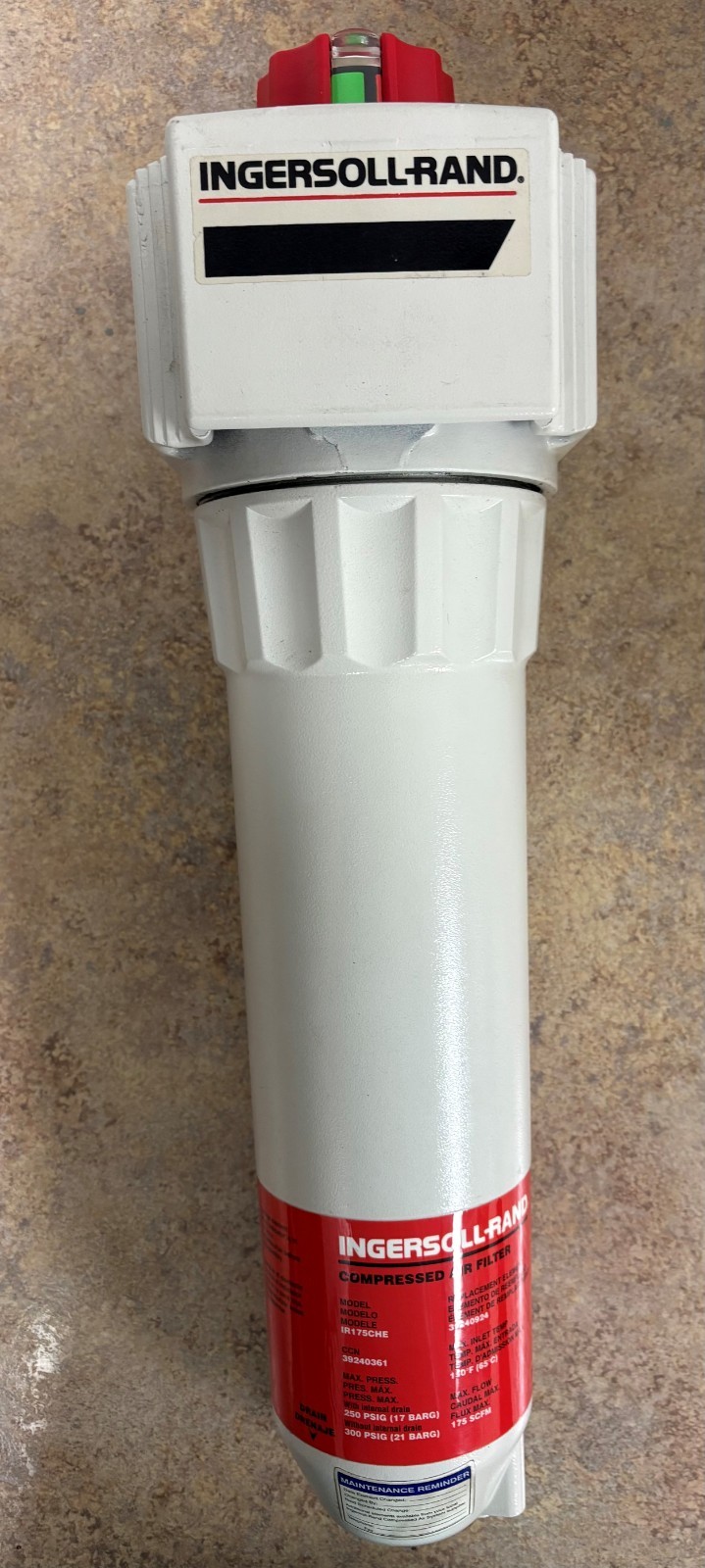IR175CHE COMPRESSED AIR PREFILTER HOUSING