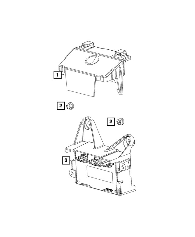 Genuine Mopar Transfer Case Control Module 68483993AB