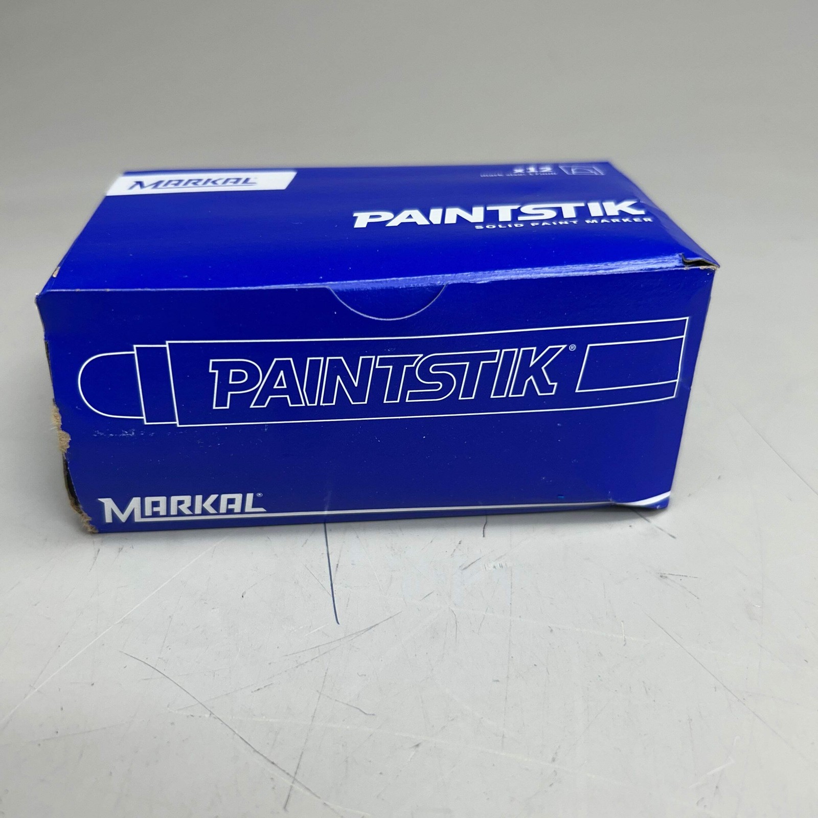 Markal (12 Pack) Solid Bleed Through Solvent PaintStik/ Marker Blue (Slightly Di
