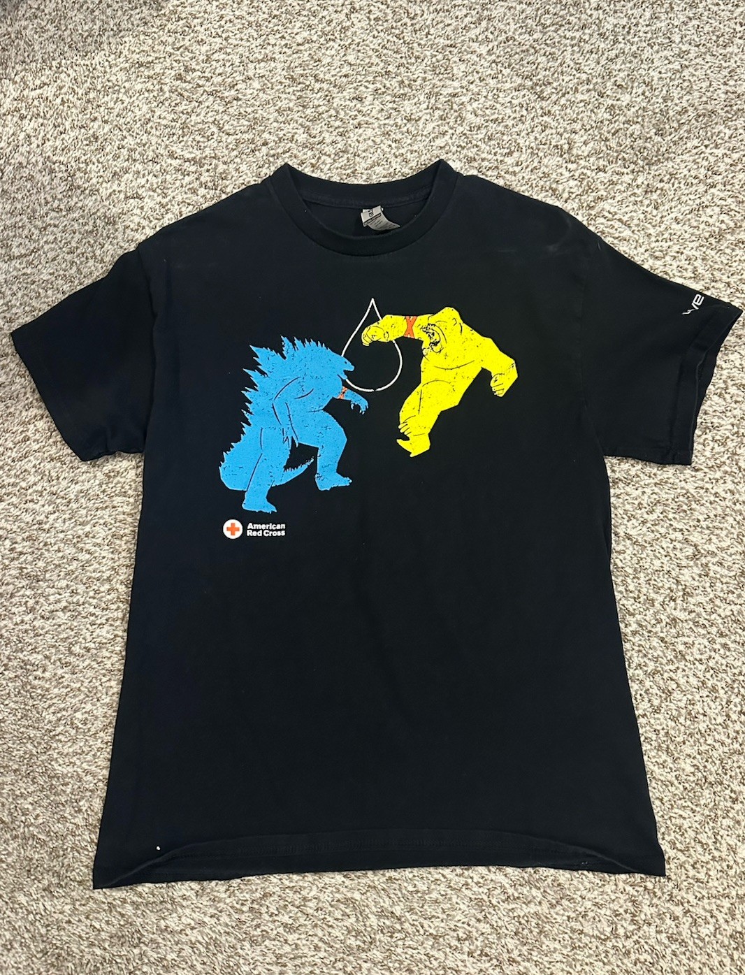 Gildan Ultra Cotton Godzilla x Kong The New Empire Promo T-Shirt Size M
