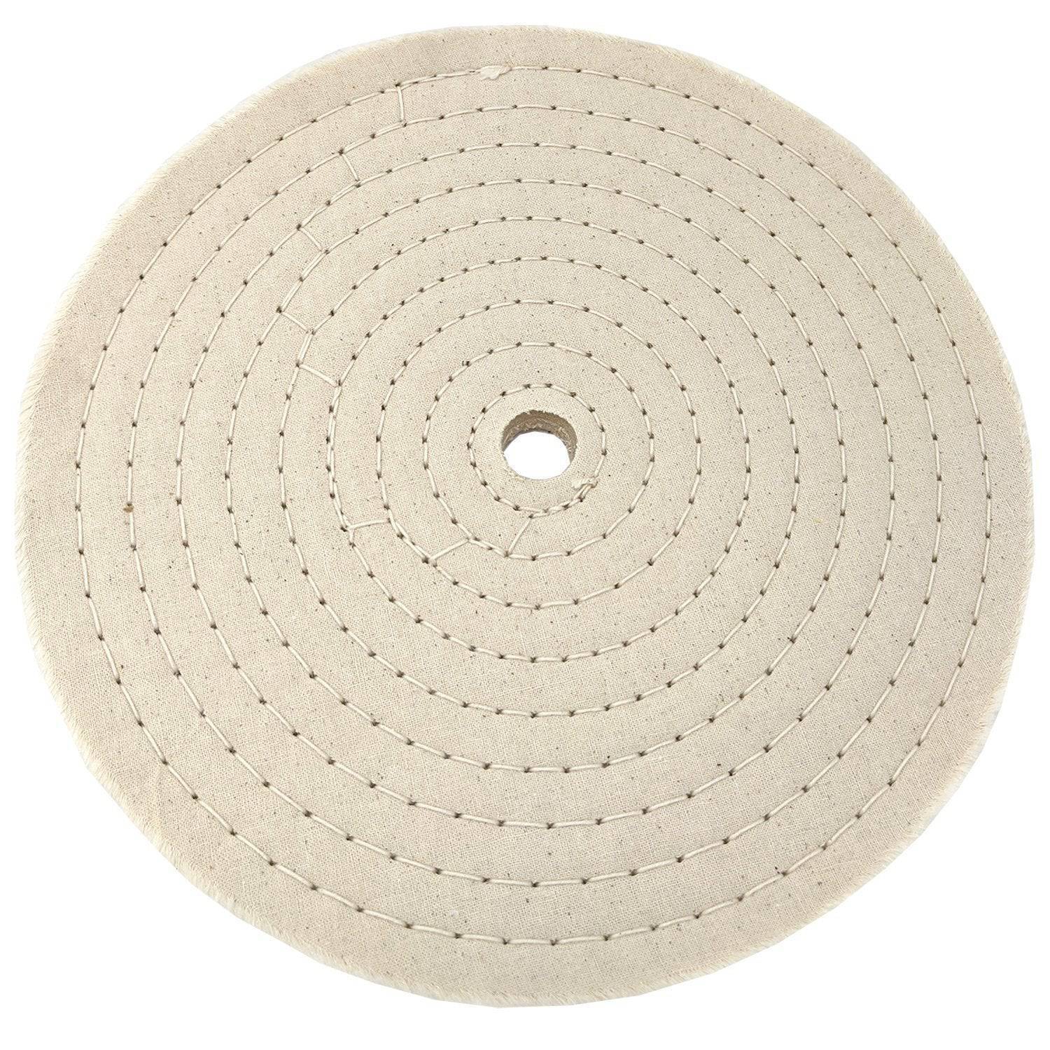 Cotton Spiral Sewn Buffing Wheels 8 Inch 60 Ply Metal Polishing Wheel Buff Pad