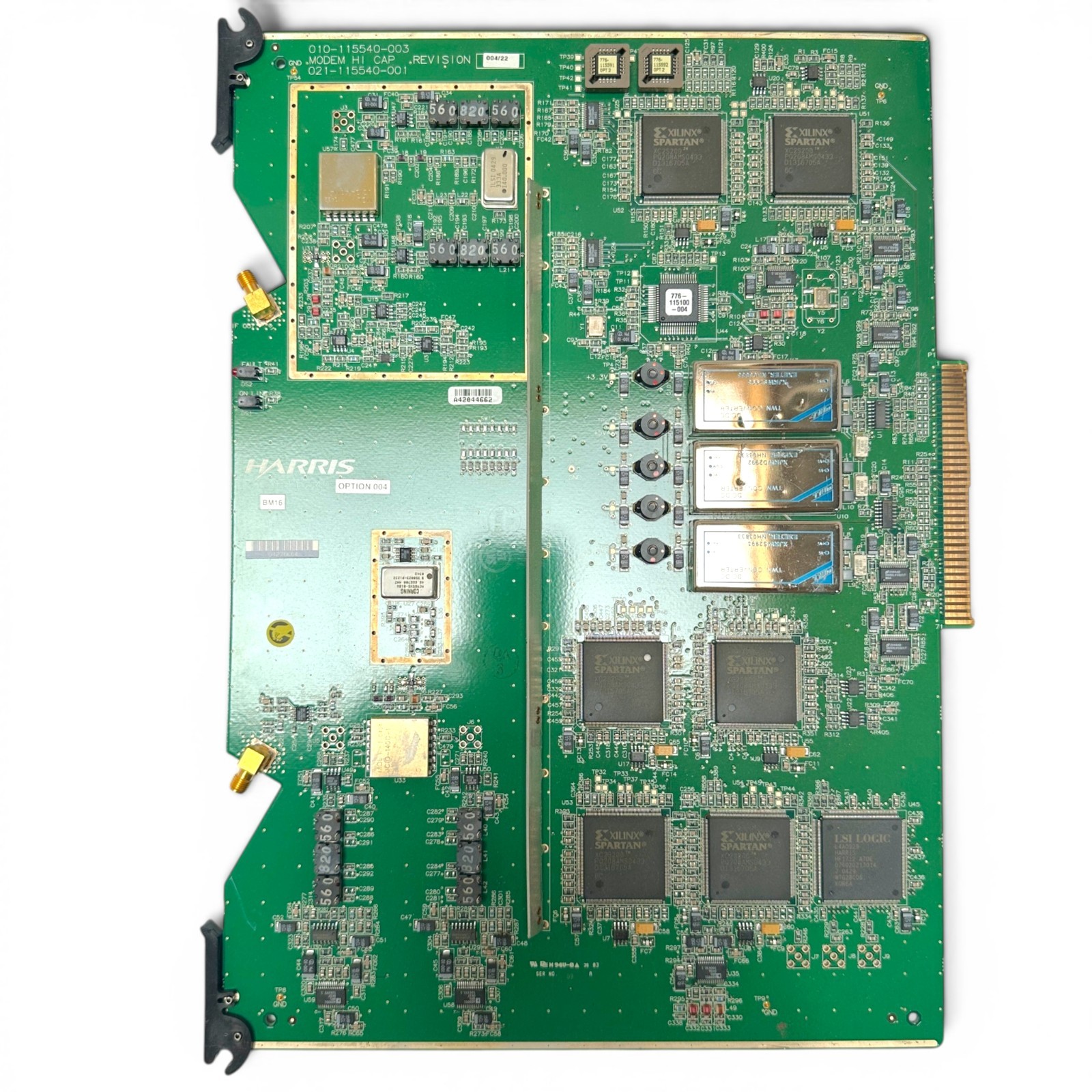 Harris 010-115540-003 Modem Hi Cap PCB Board Revision 004/22 LSI Logic Xilinx