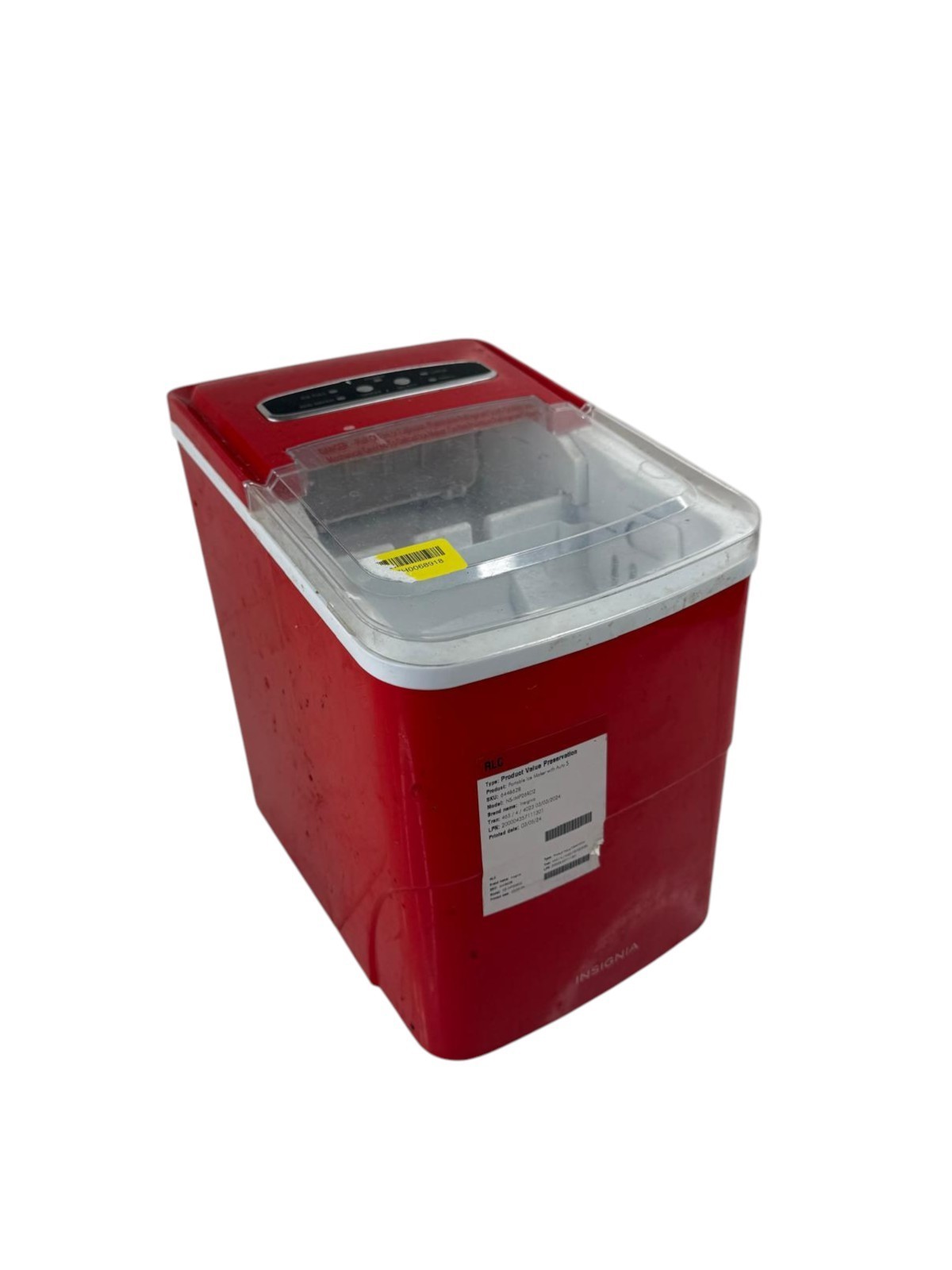 Insignia NS-IMP26RD2 26lb Portable Ice Maker Auto Shut-Off Countertop For Parts