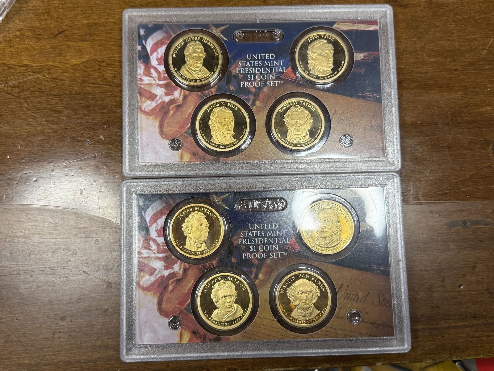 2008 & 2009 United States Mint Presidential $1 Coin Proof Set Collection 8-Coin